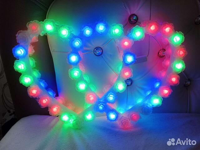 Светящиеся сердца