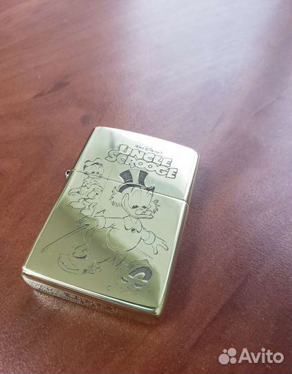 Зажигалка zippo с гравировкой Скрудж Макдак