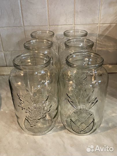 Банки с рисунком 1,5 л СССР