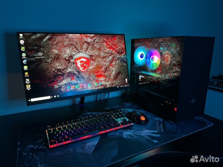 Комплект Очень Мощный Игровой Компьютер с Моником