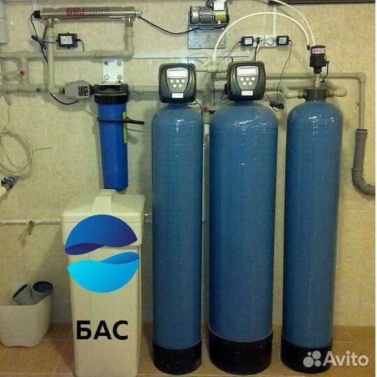 Фильтр обезжелезивания и умягчения воды 1055