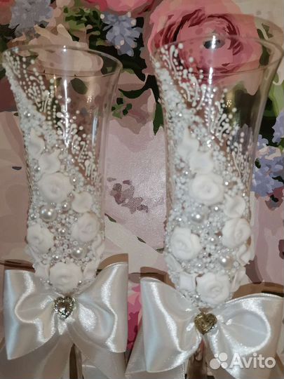 Новый Набор Праздничных Фужеров