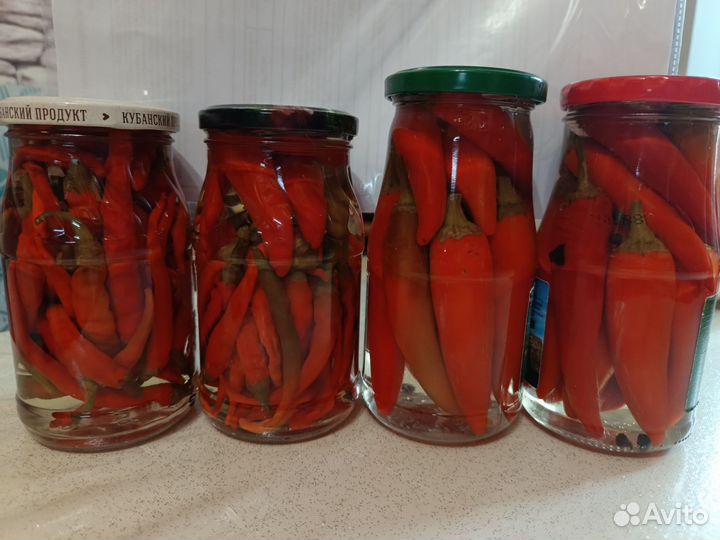Перец острый маринованный