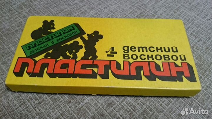 Пластилин детский восковой СССР