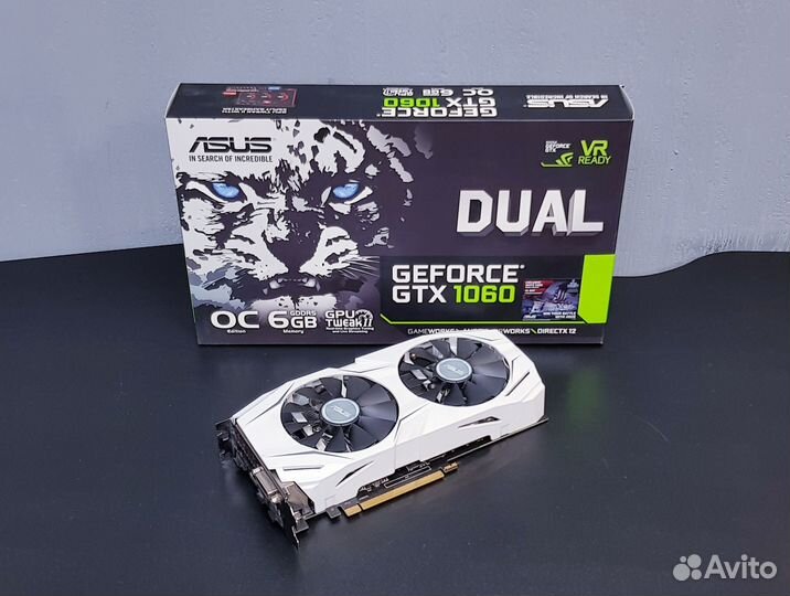 Видеокарта asus GeForce GTX 1060 dual 6Gb
