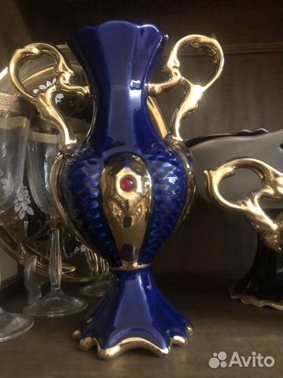 Кобальтовый фарфоровый набор