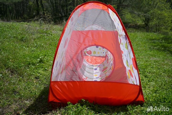 Детская игровая палатка с тоннелем 3в1