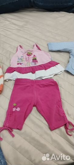 Одежда для девочки 74 80 пакетом