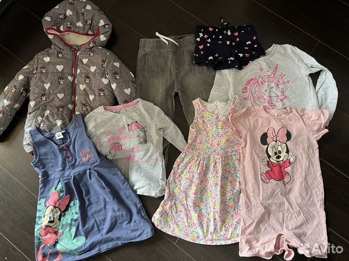 Вещи пакетом на девочку 110 116