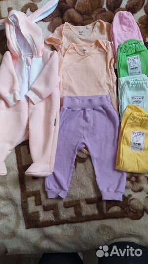 Одежда пакетом 0-6 месяцев