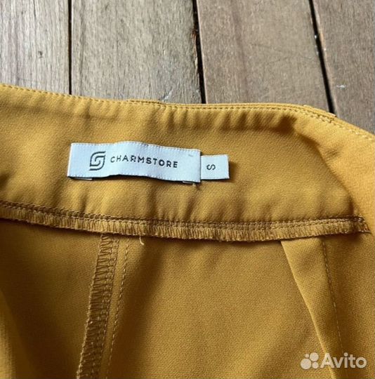 Брюки палаццо charmstore s горчица