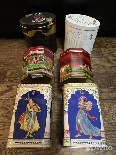 Банки жестяные СССР Индия Австрия