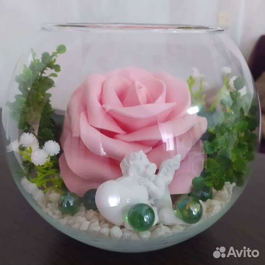 Декор, вазочка-аквариум