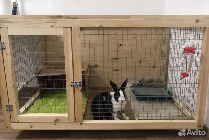 Большая клетка для кролика