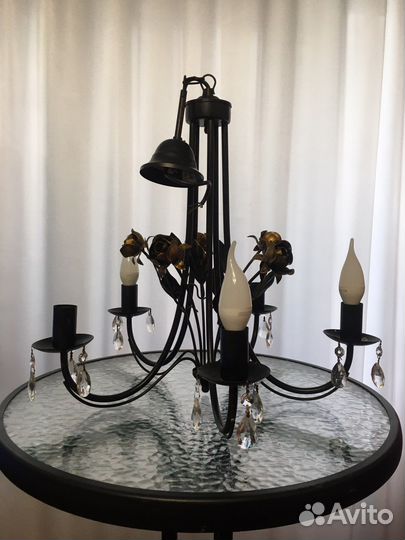 Люстра потолочная кованая