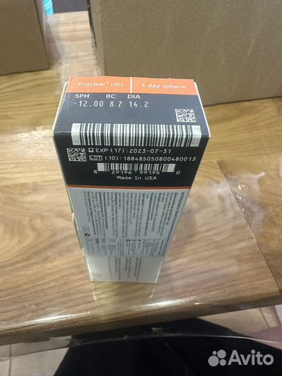 Однодневные линзы Proclear 1 day -12