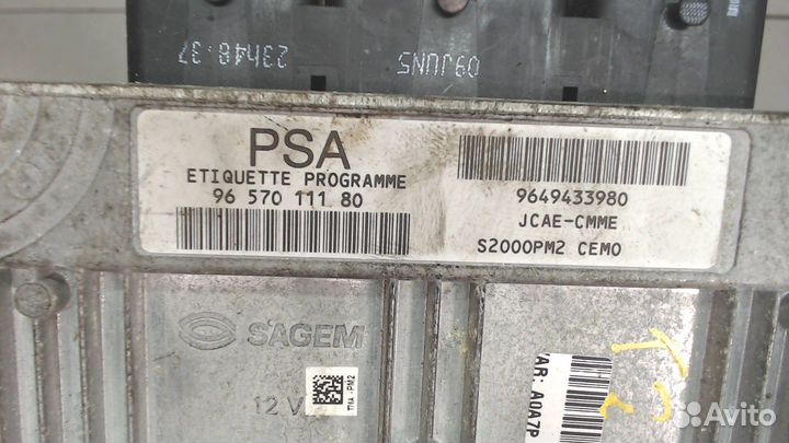 Блок управления двигателем Peugeot 1007, 2005