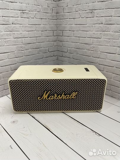 Портативная колонка Bluetooth Marshall белая
