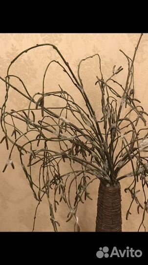 Ваза из ротанга напольная