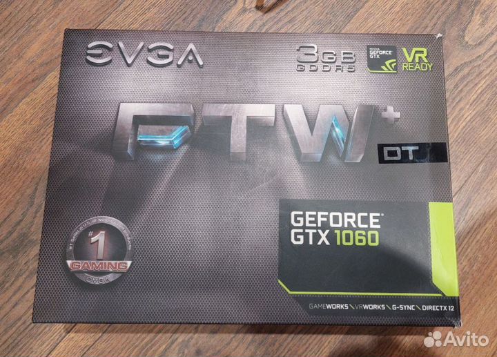 Видеокарта evga FTW+ Gaming 1060 3gb