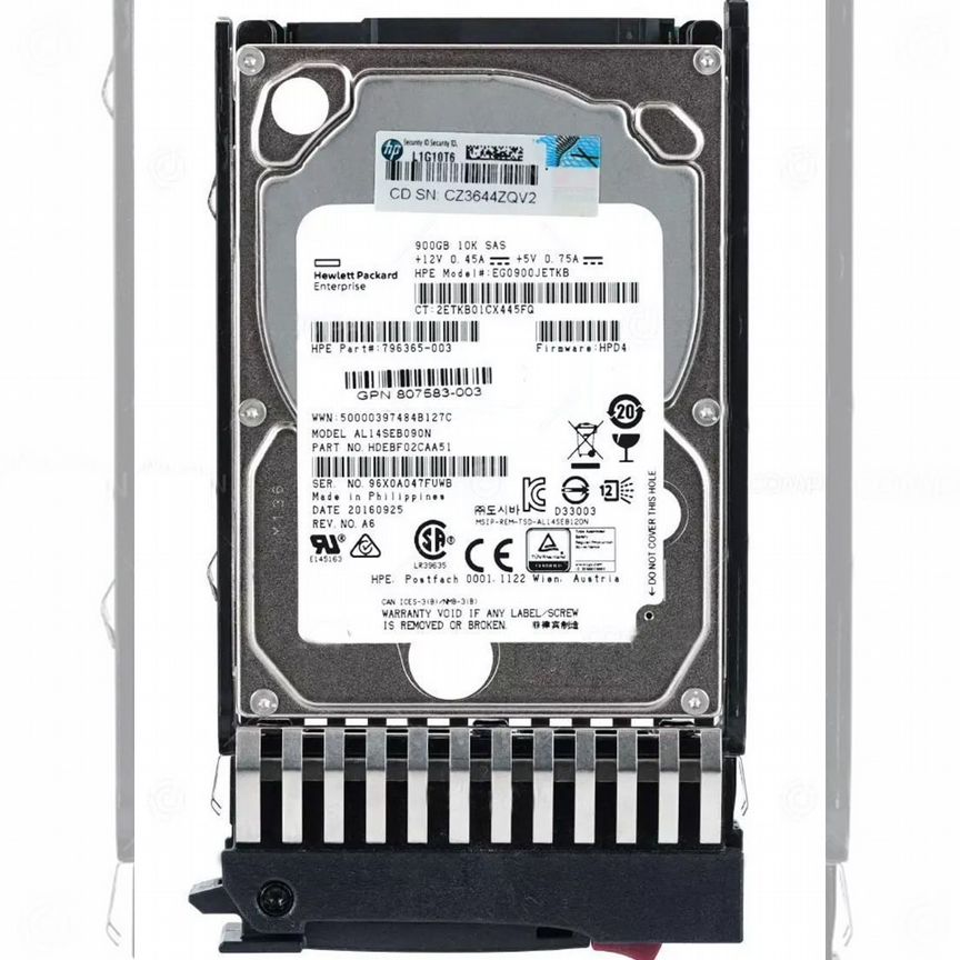 [787647-001] Жесткий Диск Hp J9f47a 900gb 10k Msa Sa 787647-001