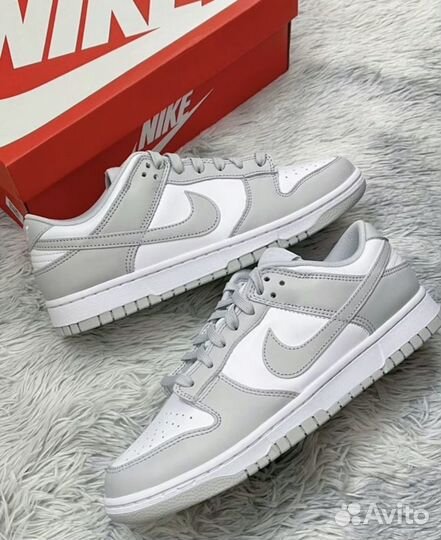 Кроссовки Nike Dunk Low Grey Fog новые