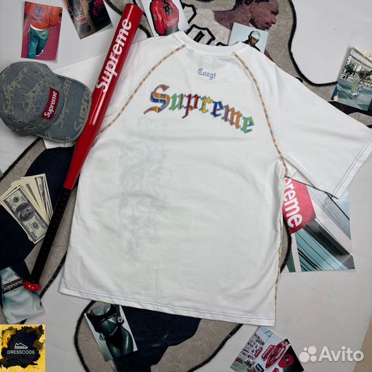 Футболка Supreme x Coogi SS24 эксклюзив
