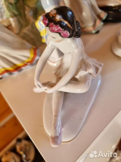 Фарфоровая статуэтка балерина лфз