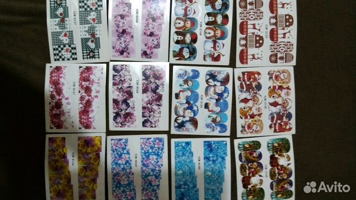 Наклейки для ногтей. Маникюр