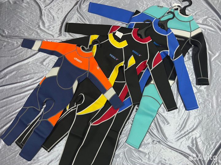 Гидрокостюм детский 3мм длинный мальчик новый