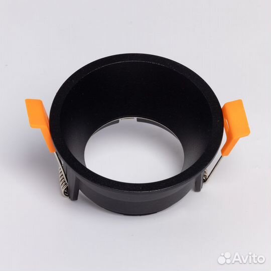 Встраиваемый светильник чёрный Прайм GU10 бу