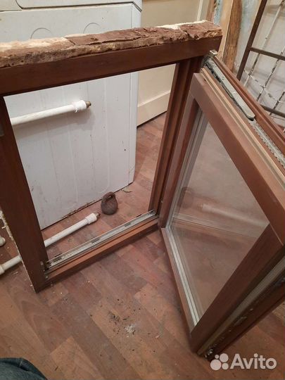 Окно деревянное стеклопакет 2х камерный