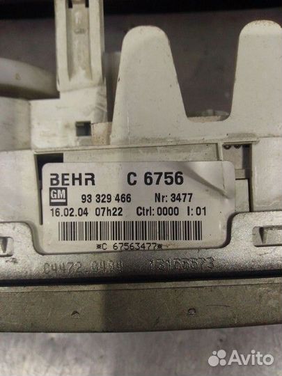 Блок управления печкой Opel Meriva A 2005