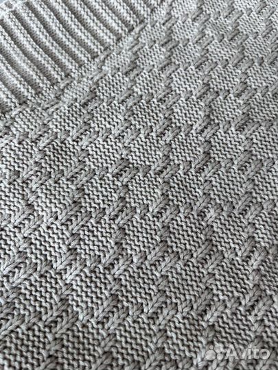 Вязаный плед 100х100 см