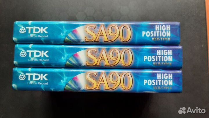 Аудиокассеты TDK SA90 typeII Аудио кассеты