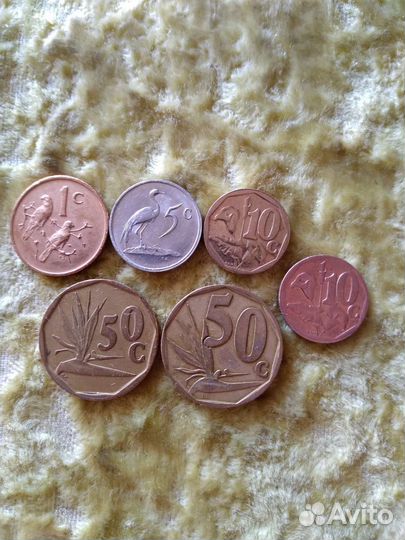 Монеты Чехии, юар, Испании