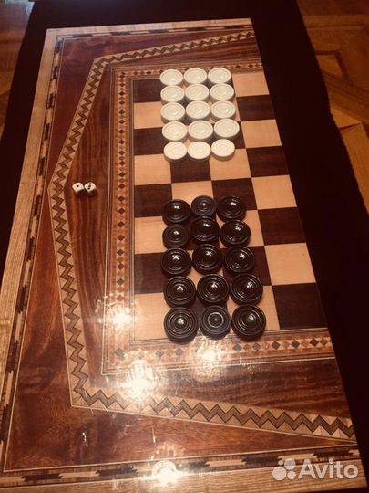 Шахматы камень Мексика и Красивая доска нарды/шахм