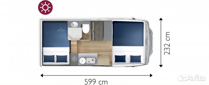 Альковный GiottiLine SIENA 422, 2022