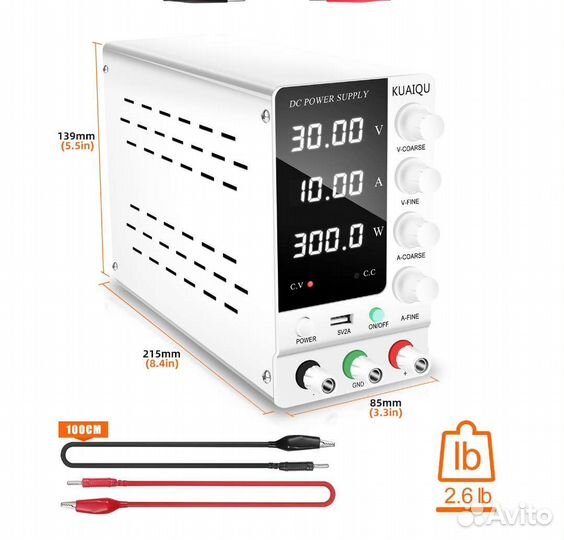 Лабораторный блок питания лбп 30в 300ват 10А