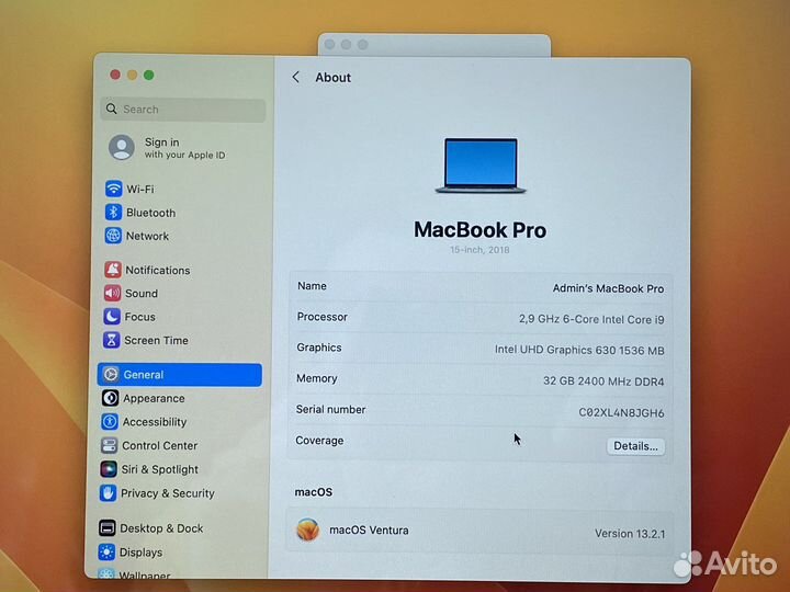 Apple MacBook Pro 15 i9 32gb максимальный конфиг