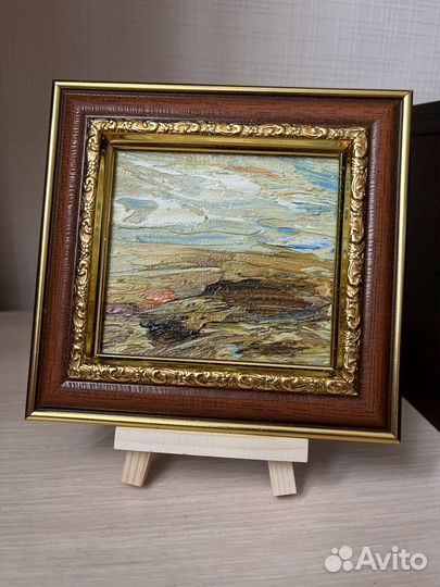 Мини-картина маслом в рамке