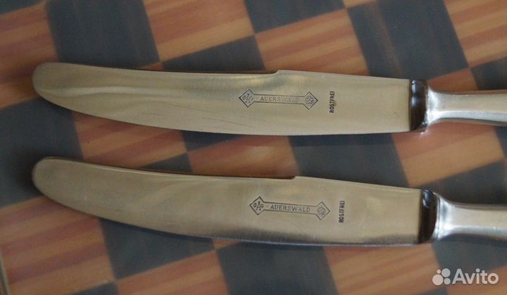 Ножи столовые, серебро, Auerswald