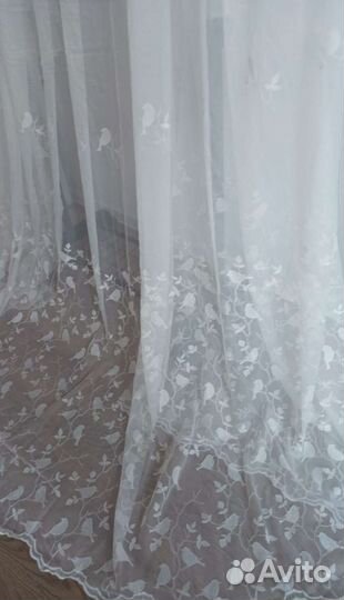 Тюль с вышивкой(Бельгия)