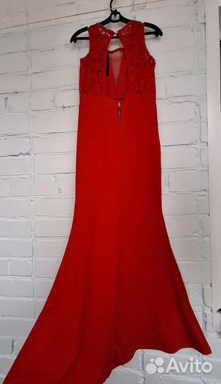 Платье красное новое рыбка