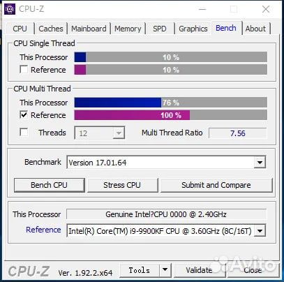 Комплект Qqlt intel i9-9000kf (6ядер 12п)