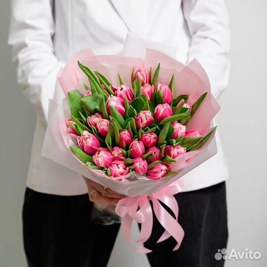 Тюльпан пионовидный,букет тюльпанов