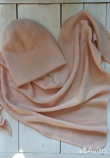 Шапка и косынка из итальянского кашемира