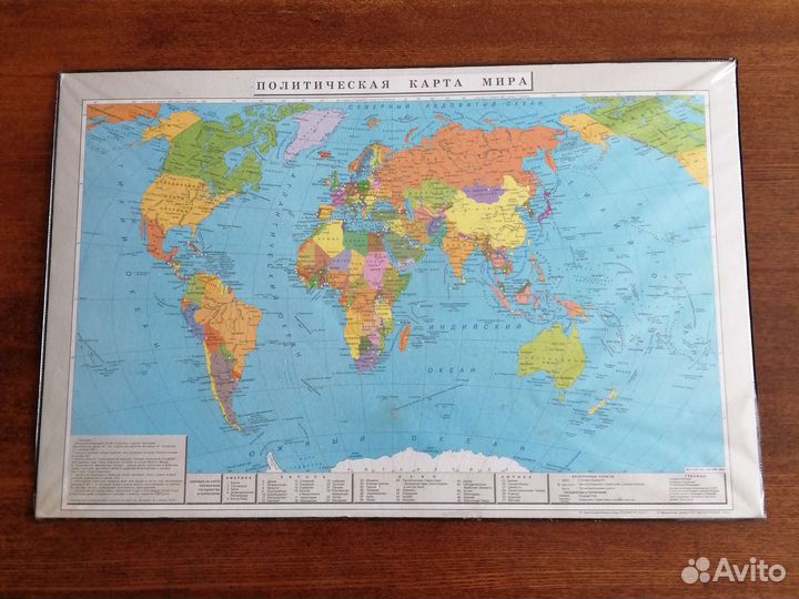 Карта мира. Коврик на стол