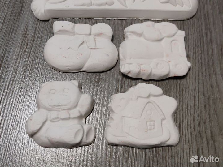 Гипсовые фигурки для раскрашивания 5 шт