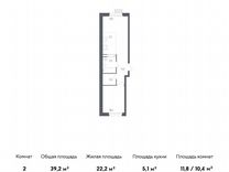 1-к. квартира, 39,2 м², 4/9 эт.